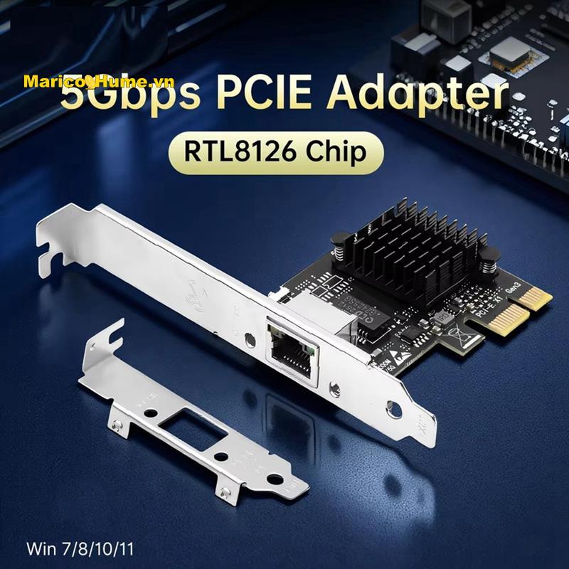 Card mạng Gigabit RTL8126 Ethernet PCIE Wlan Adapter RTL8126 100Mbps / 1G / 2.5G / 5G Gigabit Ethern