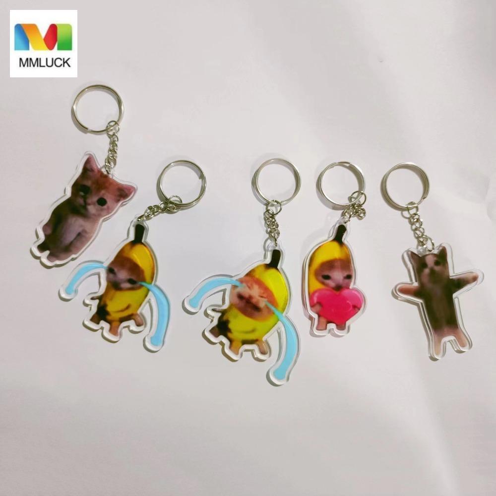 MMLUCK Chuối Mèo Dây Điện Thoại Di Động, Mặt Dây Chuyền Mèo Chuối Gato Meme Mèo Mặt Dây Chuyền Ngộ n