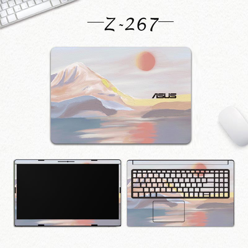 ASUS Zenbook A14 UX3407Q 3 Chiếc ABC Không Còn Lại Costomized Máy Tính Laptop Precut Decal Da Vinyl 