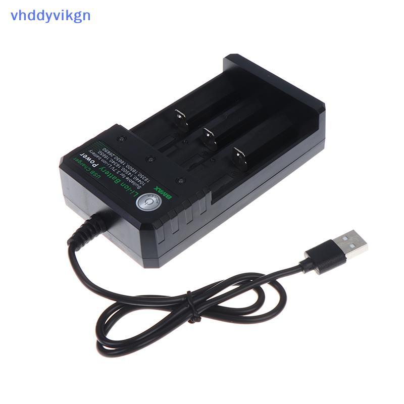 VHDD 3 Khe 18650 Pin Li-ion Sạc USB Sạc Sạc Sạc Pin Li-ion Sạc Cho 18650 Pin VN