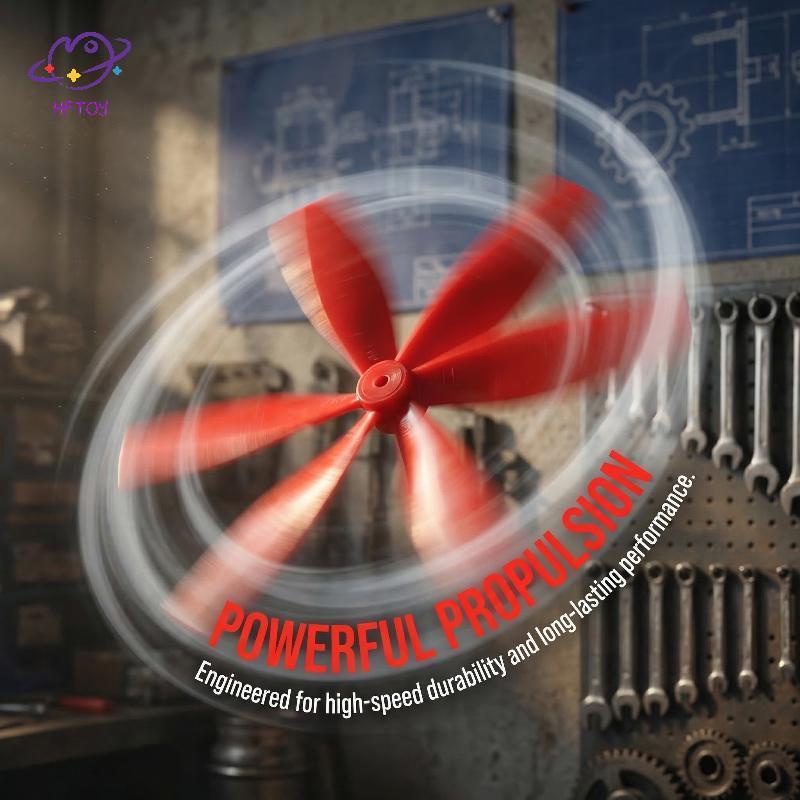 HFTOY 4 X DIY DC3.7V 50000RPM 716 Hollow Cup Coreless Tốc Độ Cao CW CCW Motor Với 4 X 50MM A B Cánh 