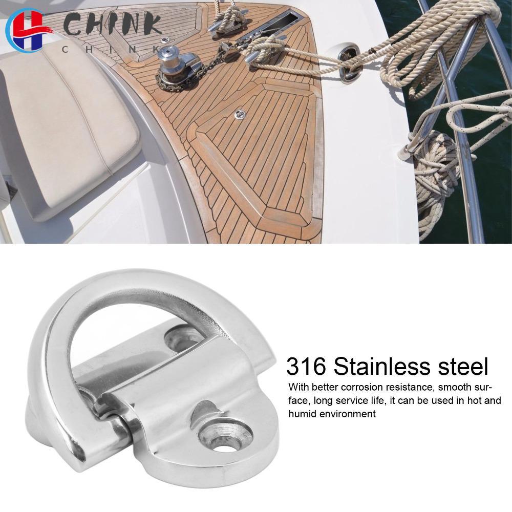 CHINK Deck Folding Pad Eye, Gấp 60 * 58mm Marine Folding Pad Eye, Linh kiện thay thế Heavy Duty D Ri