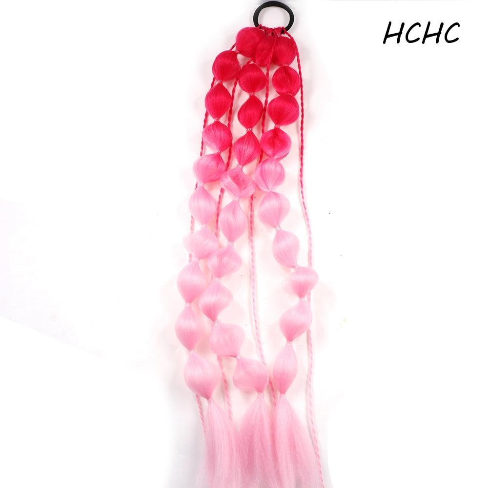 ELLSWORTH Bubble Jumbo Braid, Lantern Braid Ponytail Extension Twist Braid Bulk, Hairpiece Handmade 