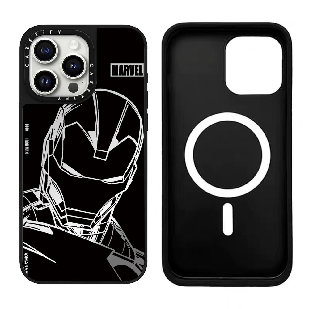 Ốp Điện Thoại Từ Tính Người Sắt Cho iPhone 17 Pro Max 17 Air 16 Pro Max 15 Pro Max Ốp lưng Cho iPhon