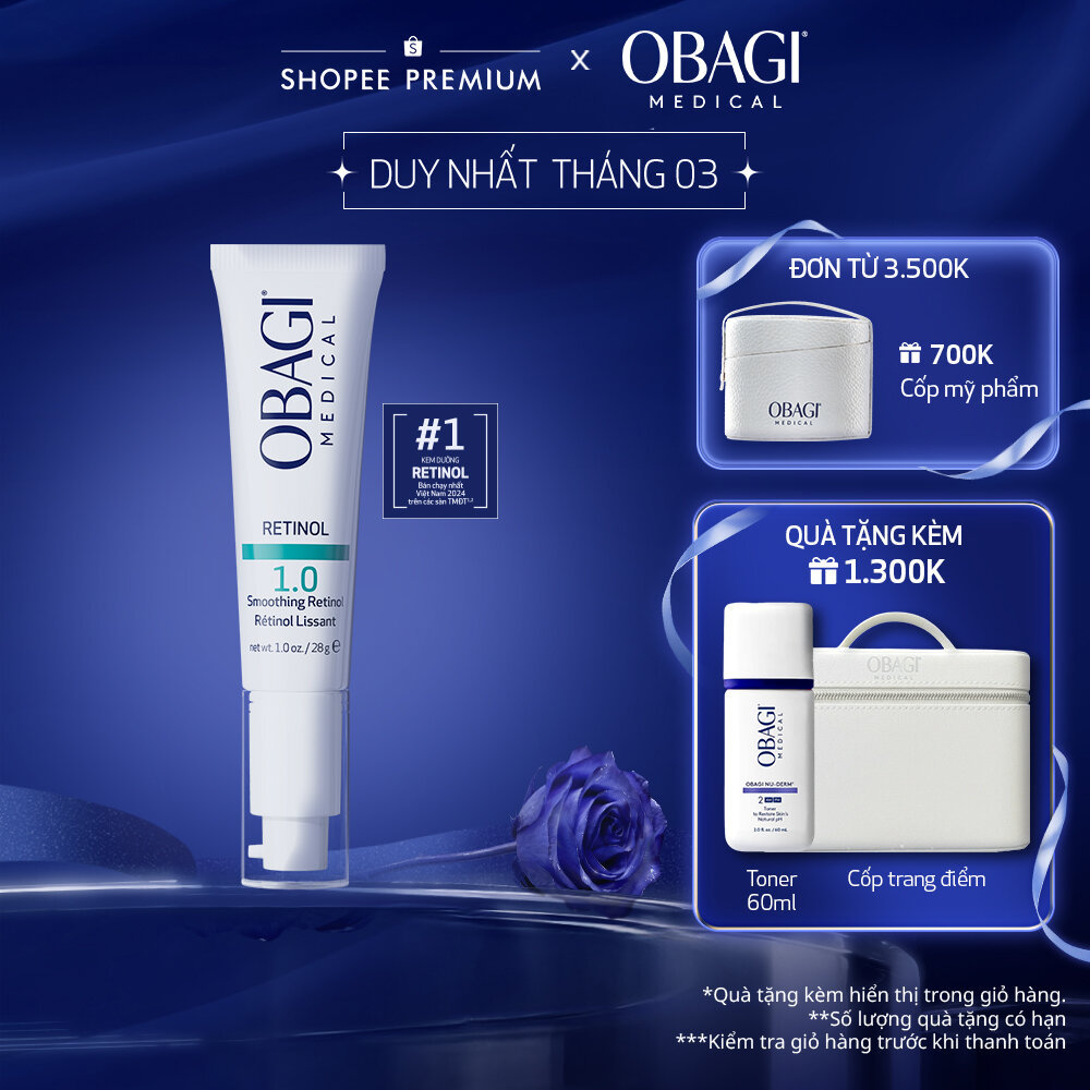 [Voucher SVIP 18%] Kem Chống Lão Hóa & Tái Tạo Da Obagi Retinol 1.0 28g