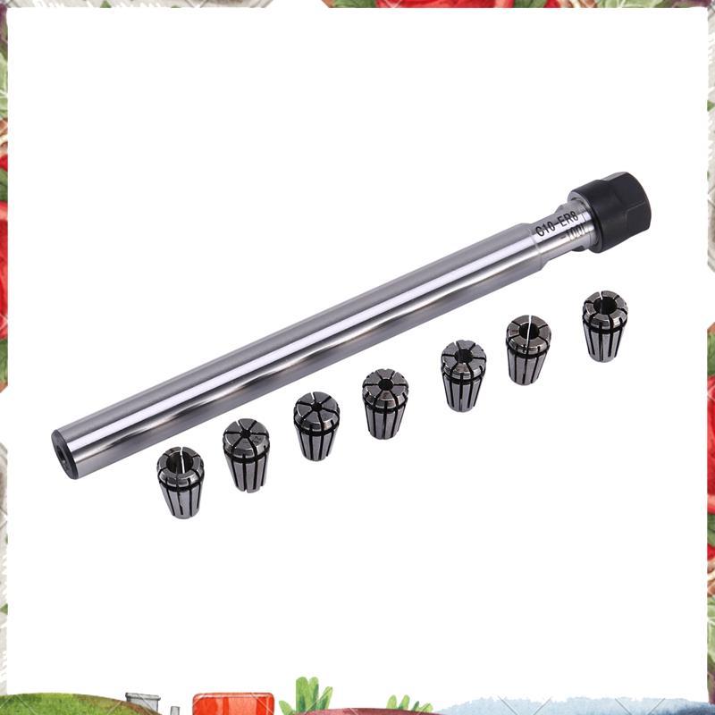 C10 Er8A 100L Collet Chuck Holder + 7 Cái Er8 Spring Collet Set