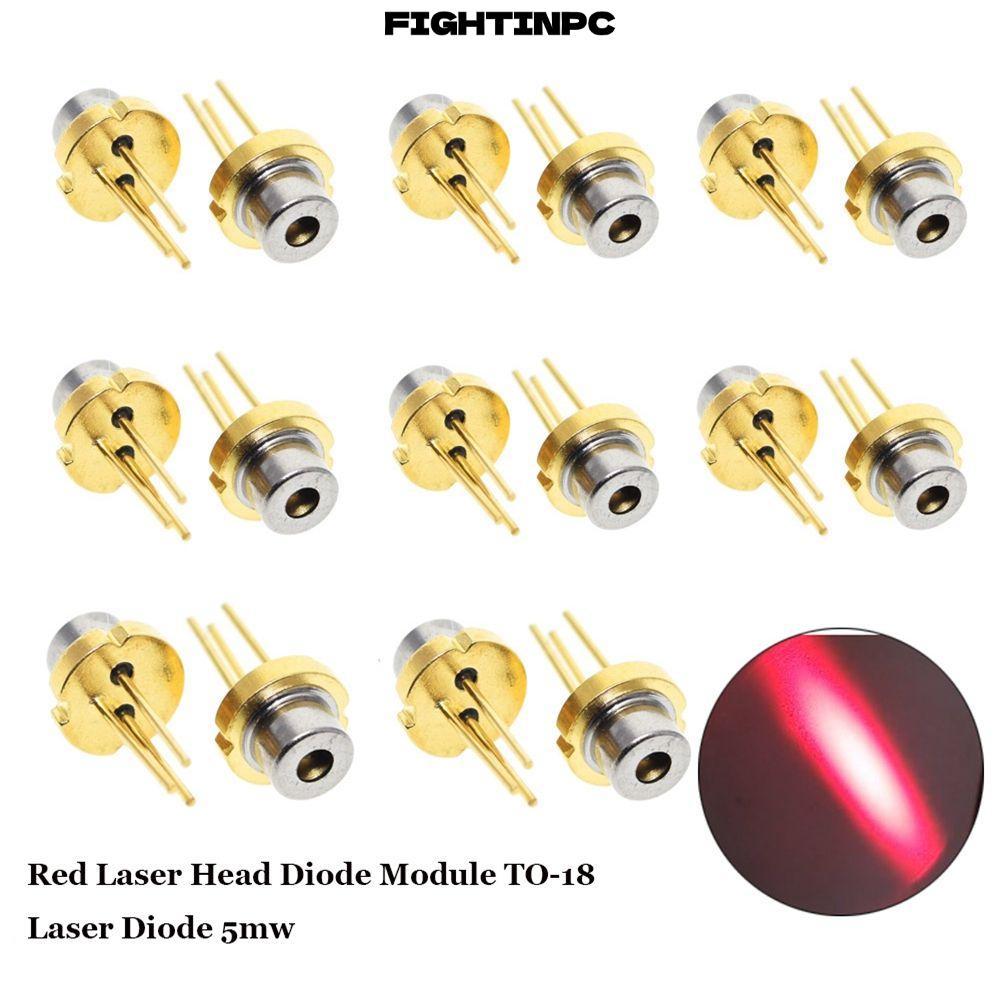 FIGHTINPC 1 / 2 / 5 / 10 Chiếc Diode Mô-đun 5MW Chất Lượng Cao 5mw TO-18 Diode Laser