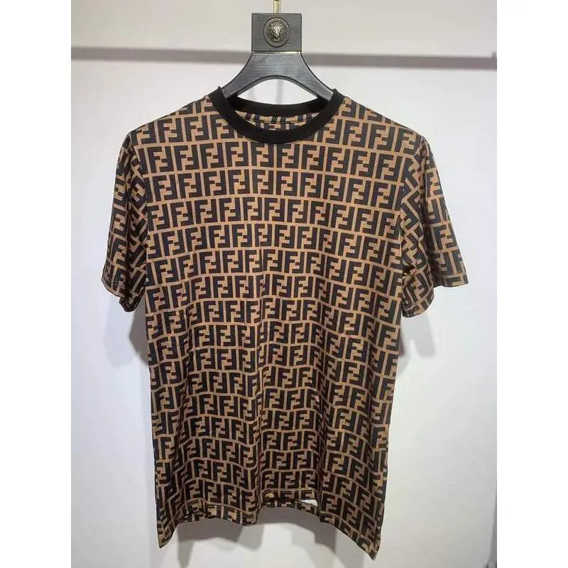 Fendi Áo sơ mi họa tiết hoa màu sắc, size lớn