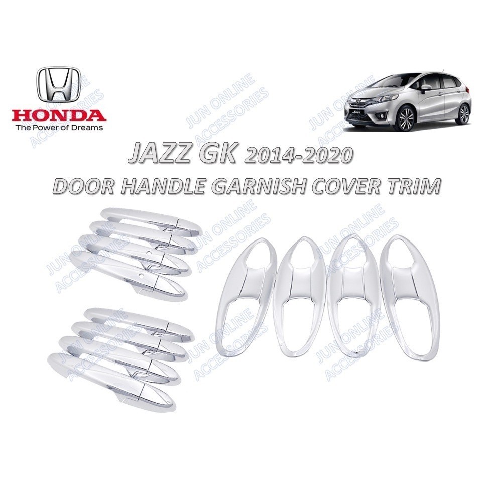 HONDA JAZZ GK5 CHROME GARNISH CỬA TAY CỬA NGOÀI BÌA BÌA ABSdecorate
