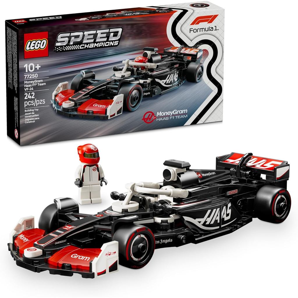 LEGO Speed Champions MoneyGram Haas F1 Team VF-24 Đồ chơi xe đua - Bộ xây dựng cho trẻ em, bé trai v