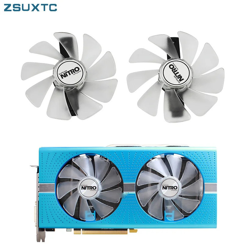 HL FD10015M12D CF1015H12D RX 590 580 480 470 570 Quạt Làm Mát GPU Cho Sapphire RX470 RX590 RX580 RX4