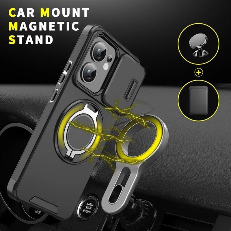 Giáp Chống Sốc Từ Nhẫn Đứng Ốp Lưng Điện Thoại OPPO Reno 13 13F 13 F Reno13 Pro 5G Trượt Ống Kính Bảo Vệ Funda | BigBuy360 - bigbuy360.vn