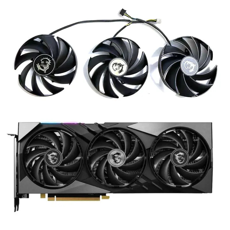 HL Mới 87MM 4PIN PLD09210B12HH RTX 4060 4070 Quạt GPU cho MSI GeForce RTX 4060 4060TI 4070 4070TI Su