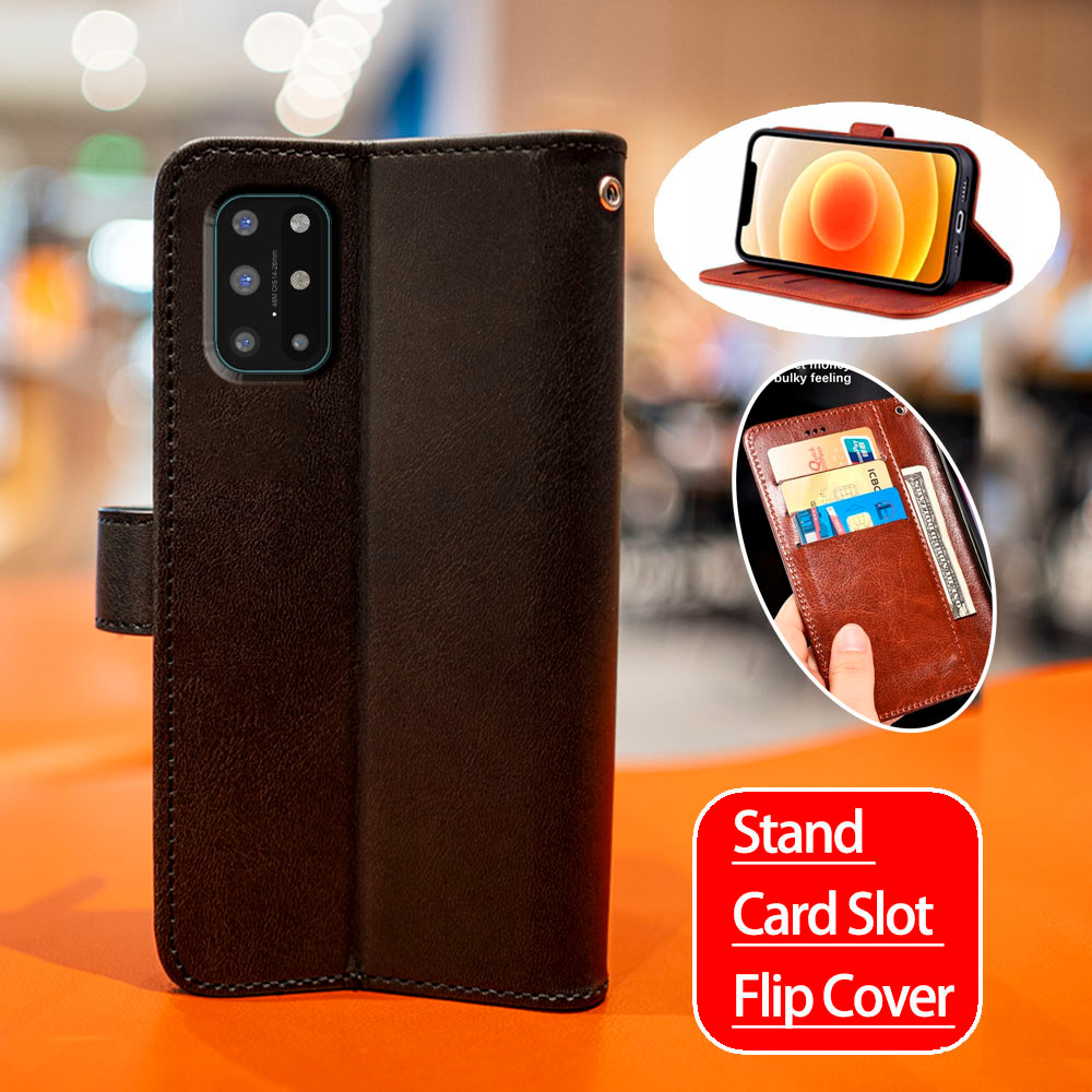 Da Cổ Điển Cổ Điển Cho OnePlus 8T 8T + 5G KB2001 KB2000 KB2003 KB2005 KB2007 Ví Folio Vỏ Điện Thoại 