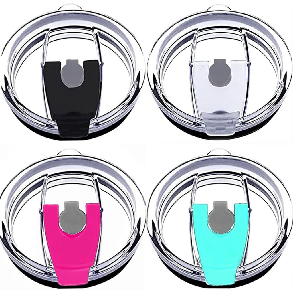 Nắp Tumbler Chống tràn 20oz, 4 gói Nắp chống bắn cho Beast, Juro, Ozark Trail, Rae Dunn, Atlin, Cốc 