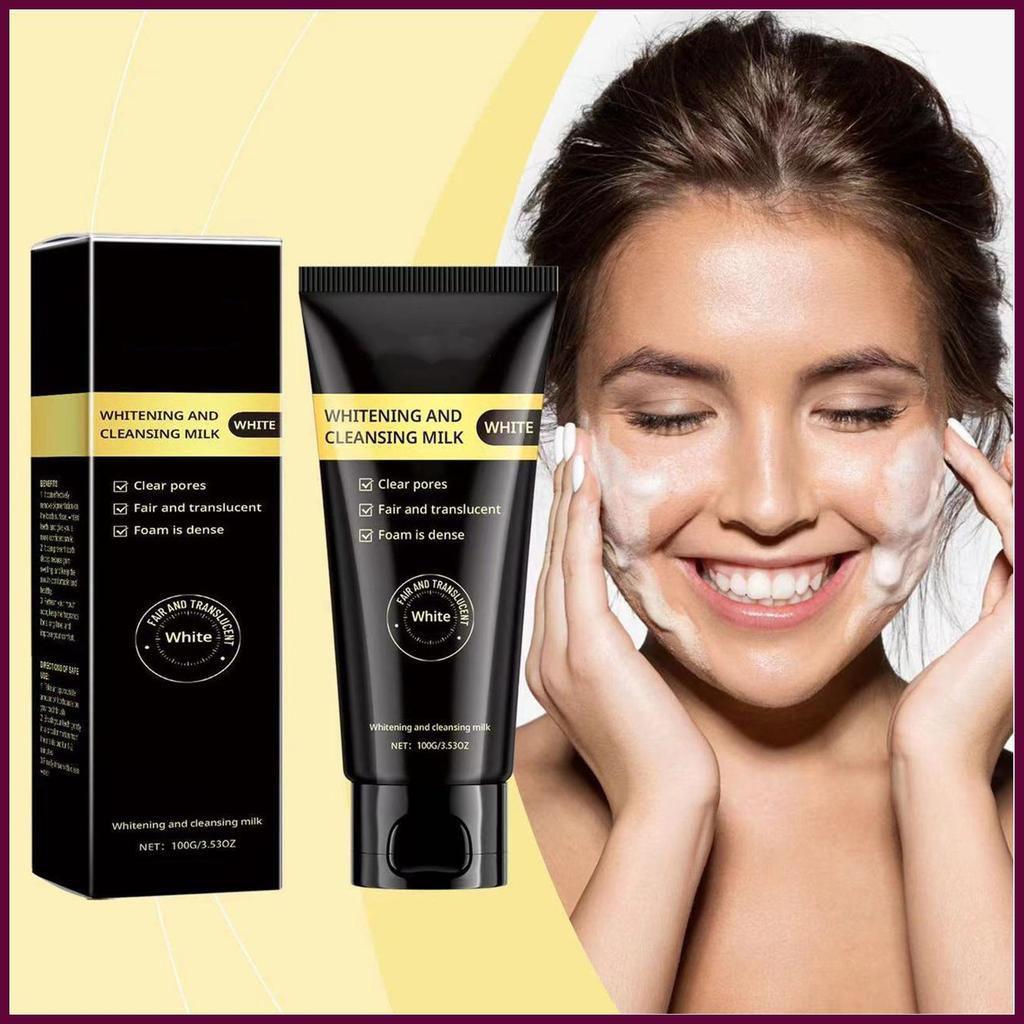 Sữa Rửa Mặt Cho Nữ 100g Kem Dưỡng Ẩm Mặt Rửa Mặt Làm Sạch Kem Dưỡng Ẩm Rửa Mặt Nhẹ Nhàng Dưỡng Da Sữ