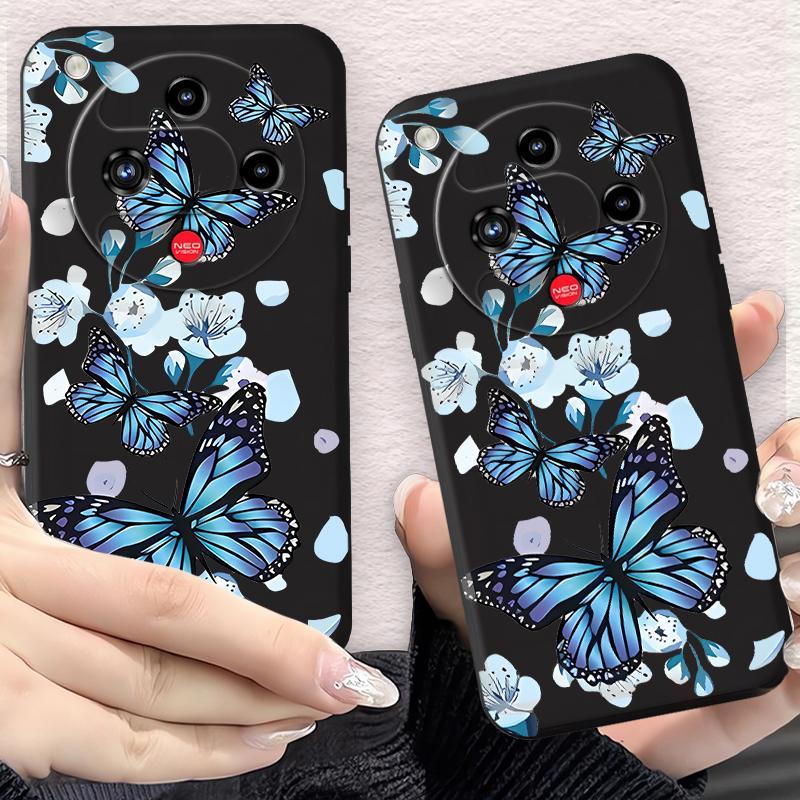 Ốp Lưng Cho ZTE Nubia Focus 2 Nubia RedMagic 10 Air Nubia Z70S Ultra Trend Butterfly Floral Phone Ca