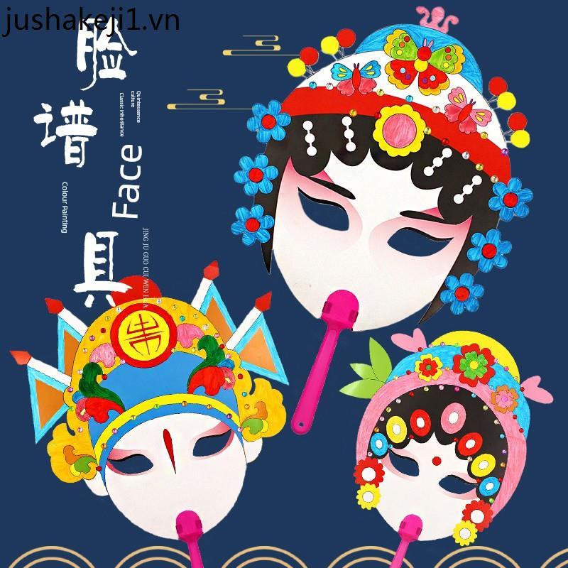 Mặt nạ tô màu hiệu suất Facebook Peking Opera Handmade DIY