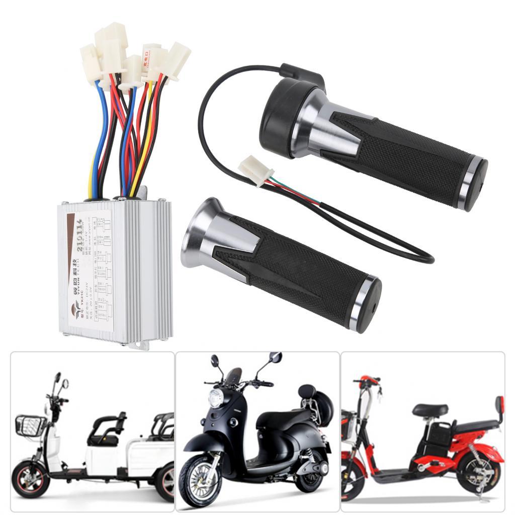 Bộ điều khiển bàn chải điện 24V 500W và tay cầm ga cho xe đạp Xe tay ga Xe ba bánh