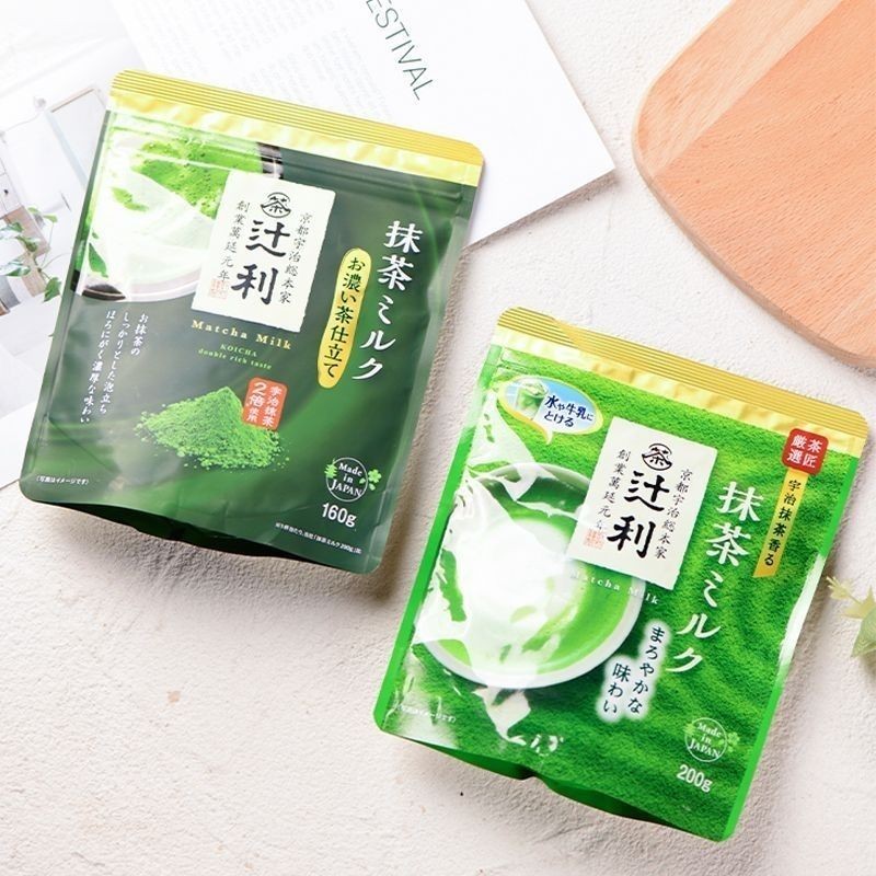 Nhập Khẩu Tsujiri Dày Uji Matcha Sữa Viên Kyoto Matcha Latte Bột Ăn Liền Đồ Uống Nóng Lạnh / Nhập Kh