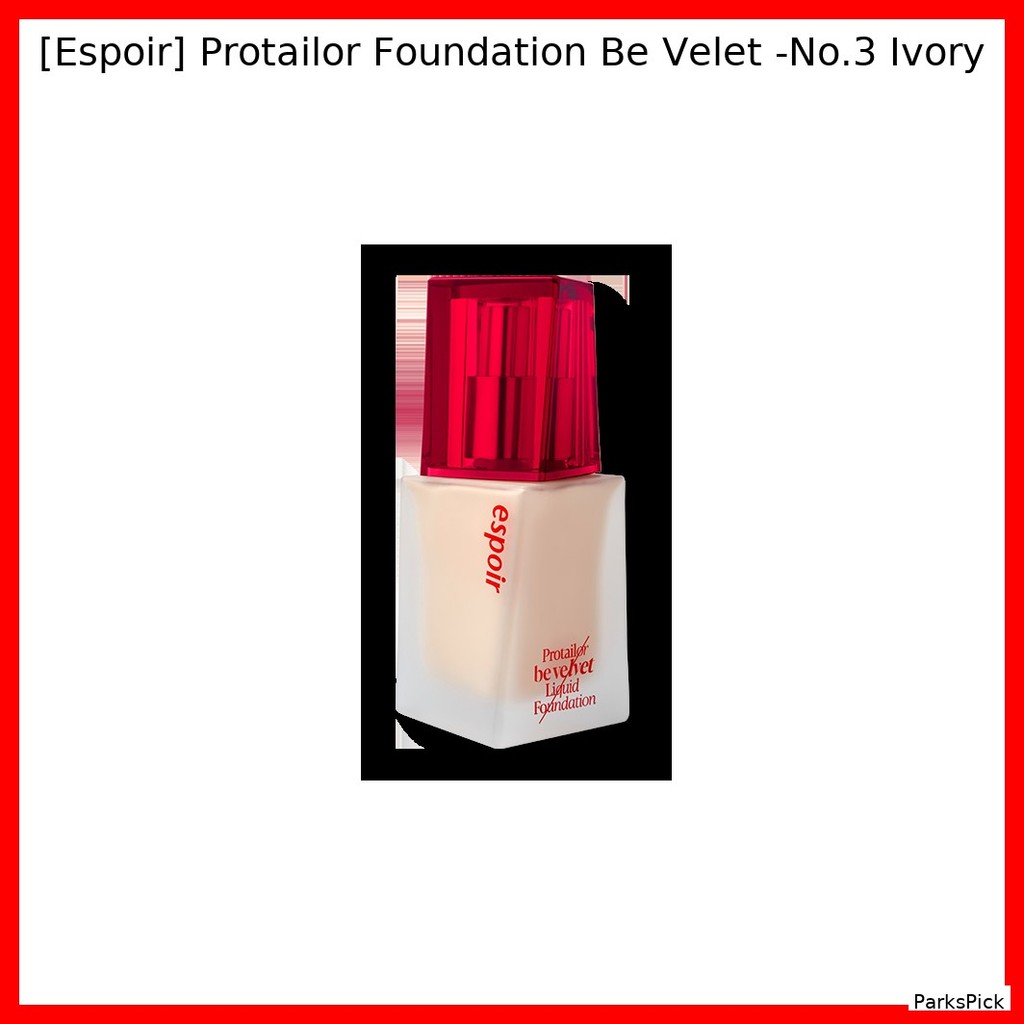 [Espoir] Protailor Foundation Be Velet -No.21 Ivory / Korean Foundation / Velvet Finish / 100% Authe