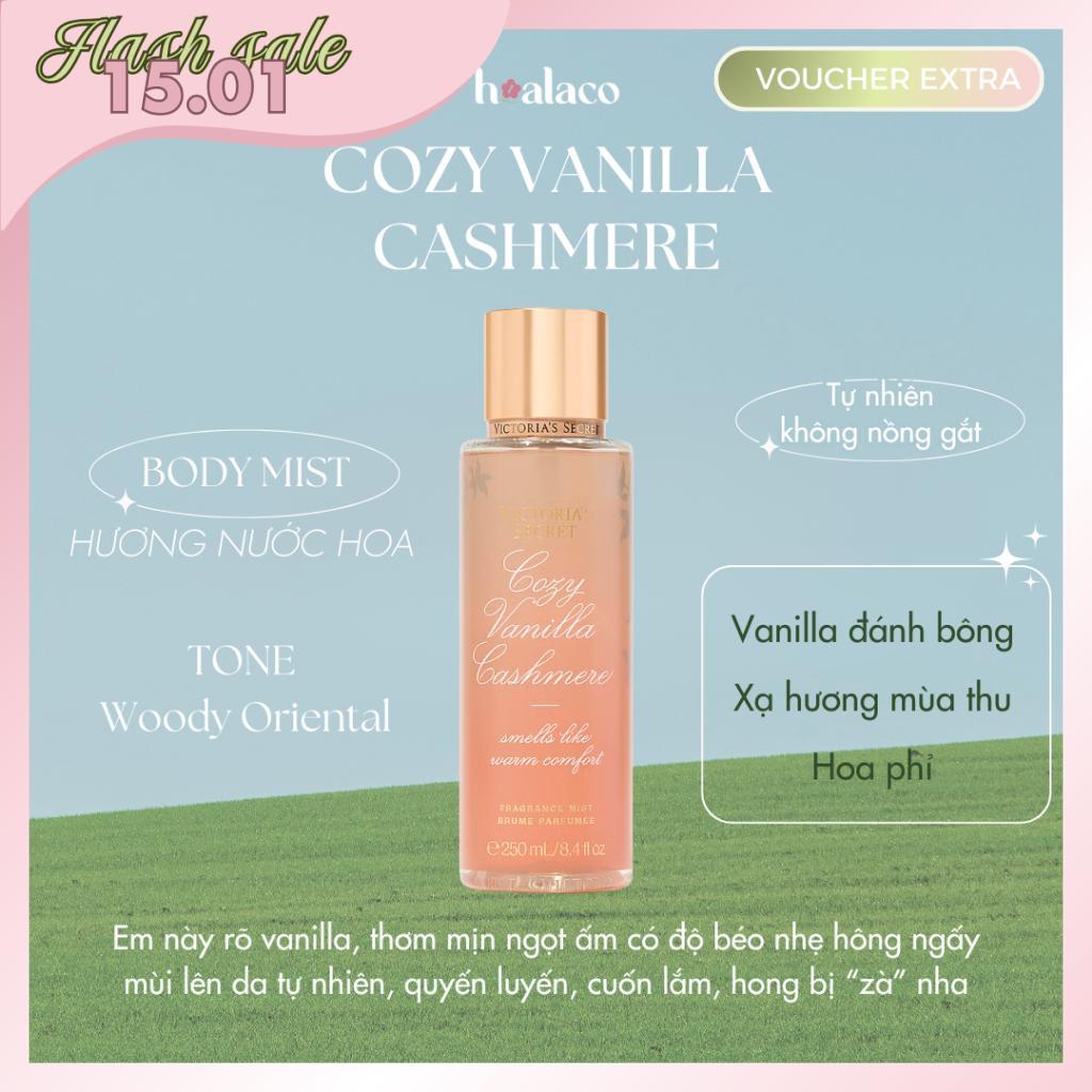 XỊT THƠM TOÀN THÂN COZY VANILLA CASHMERE - BODY MIST VICTORIA'S SECRETS