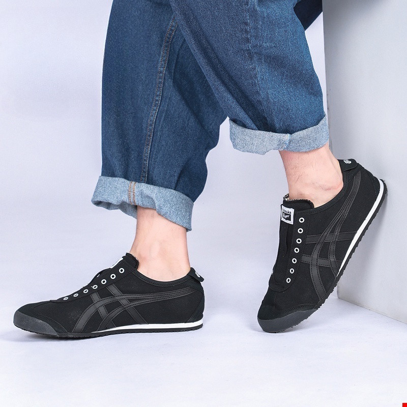 Mới Onitsuka Tiger Shoes MEXICO 66 Nam Nữ Vải Thể Thao Đế Mềm Chạy Onitsuka Tiger Shoes ZKUD VDPT 1L