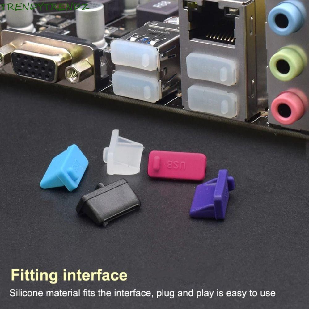 TRENDYTRENDZ 10 phích cắm chống bụi USB, phích cắm bụi cổng USB bảo vệ hiệu quả bằng silicon, phích 