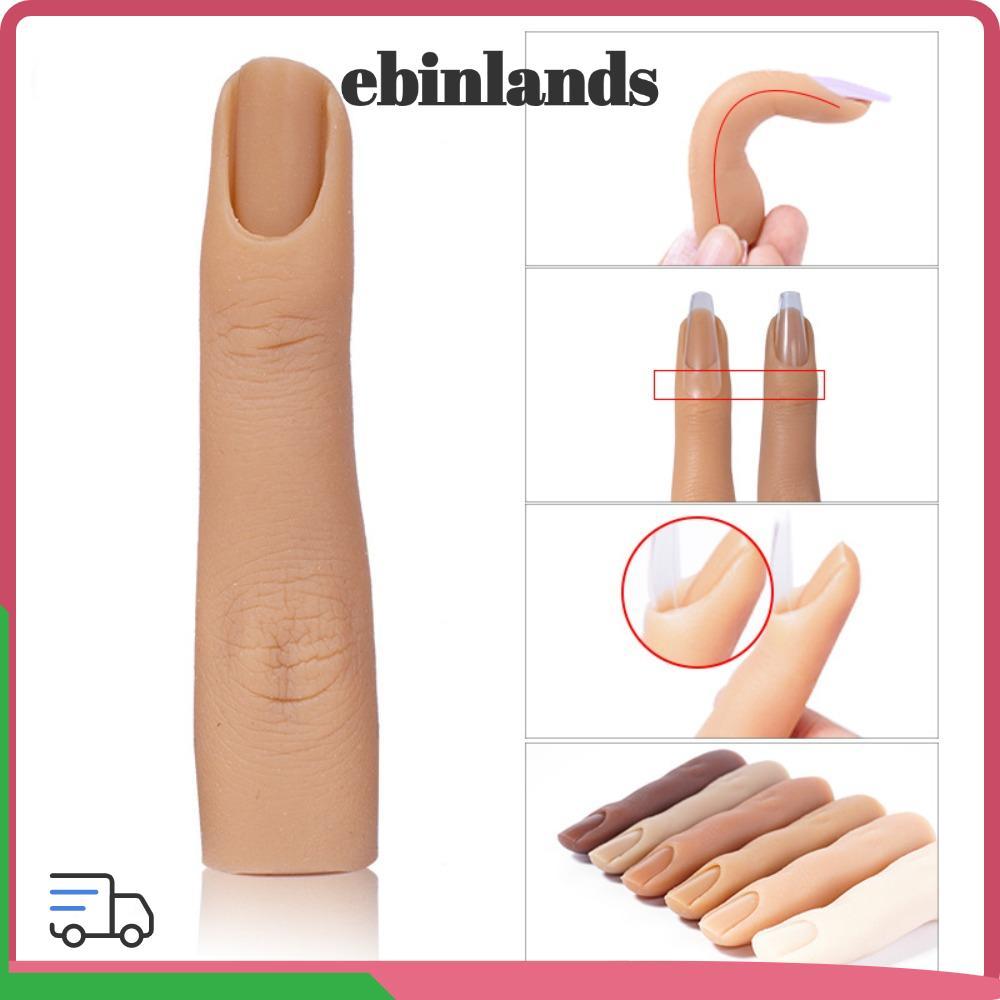 NOVOCCT 1 Cái Dụng Cụ Làm Móng Tay 6 Màu Gel Mẫu Silica Thực Hành Ngón Tay Giả