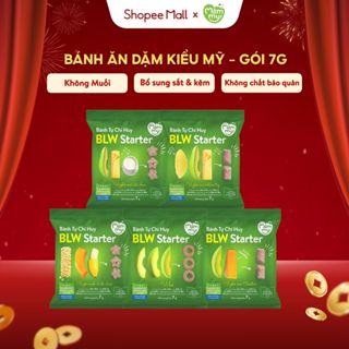 Bánh Ăn Dặm Tự Chỉ Huy Mămmy BLW Starter bé từ 6 tháng bánh mềm xốp dễ tan giàu Vitamin gói 7g