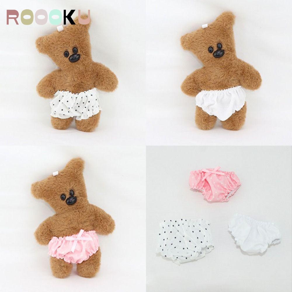 ROOOKU Đồ lót búp bê 30cm, Đồ lót Cotton dễ thương DIY, Độ đàn hồi 3 kiểu Phụ kiện quần áo búp bê 1 