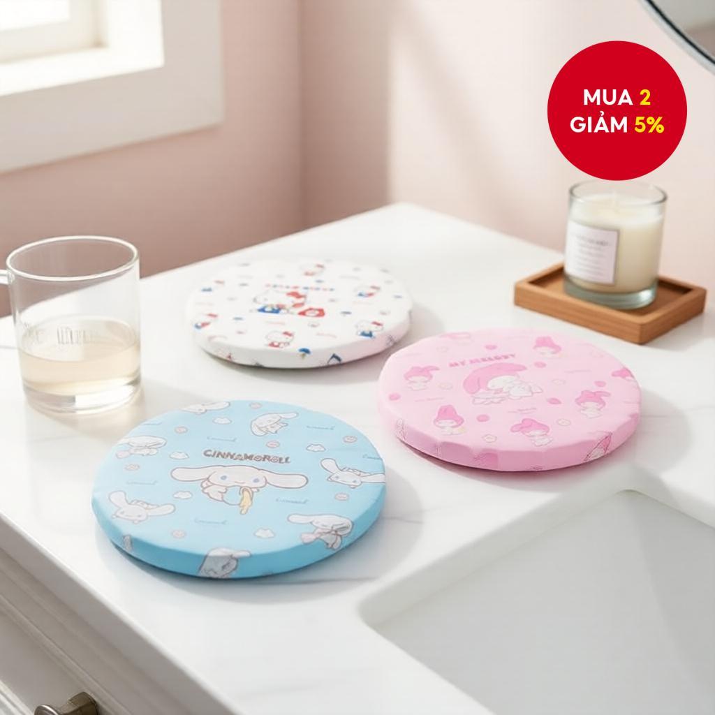 MINISO  Bộ mũ tắm sạch hình Sanrio 3 cái Cinnamoroll, My Melody, Hello Kitty 16.5x24cm