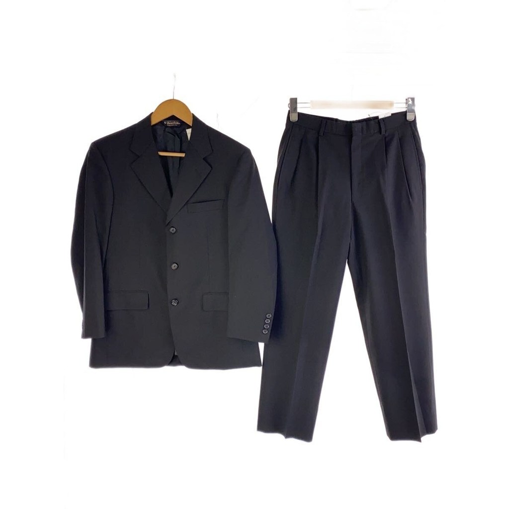 BROOKS BROTHERS Suit/XXS/Wool/Black/Striped