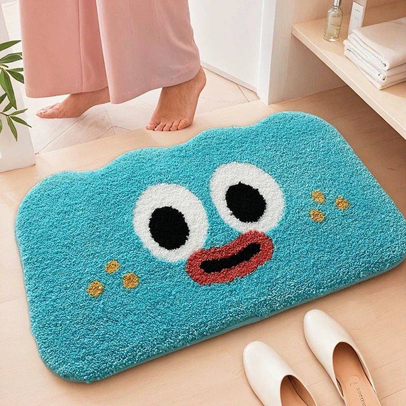 Bathroom Non-Slip Floor Mat Bathroom Absorbent Floor Mat Thickened Domestic Toilet Doorway Mat Cashm