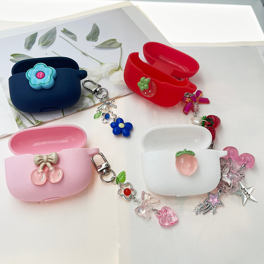 Vỏ che hoa anh đào / hoa cho Huawei FreeBuds SE 4 ANC / SE3 SE2 có vỏ tai nghe silicon keychian cho 