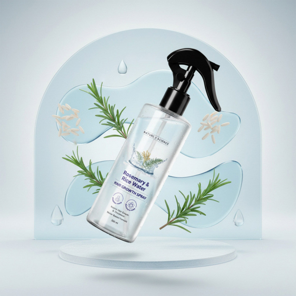 200 ml Rosemary Water Spray Boost Hair Growth & Hair Thickness with Rice Water