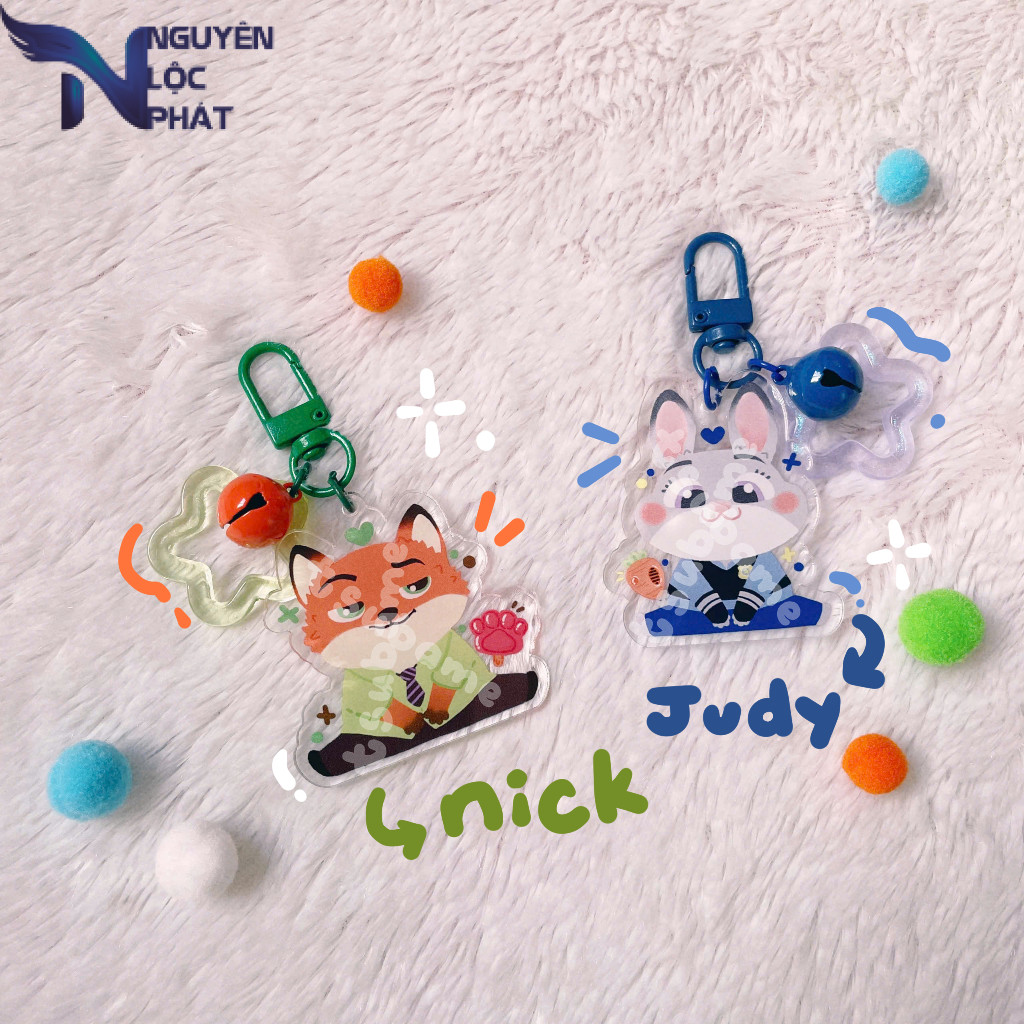 Móc khóa Nick Judy đáng yêu | TSUBAME.ARTS nlp