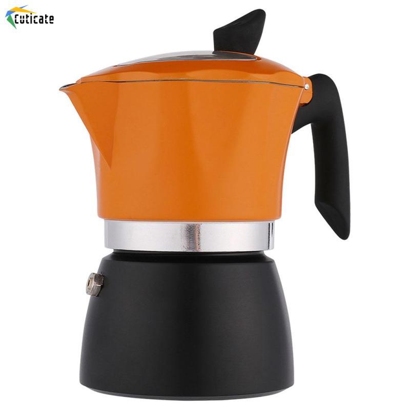 Moka Pot Espresso Cup Cam + Nhôm Đen Grosche No Milano Espresso Brewer Máy Pha Cà Phê Ý Cà Phê Moka 