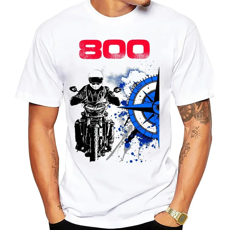 Tiger 800 Windrose Adventure Driver Áo thun 1200 Super Legend Nam Hip Hop Áo sơ mi trắng thông thườn