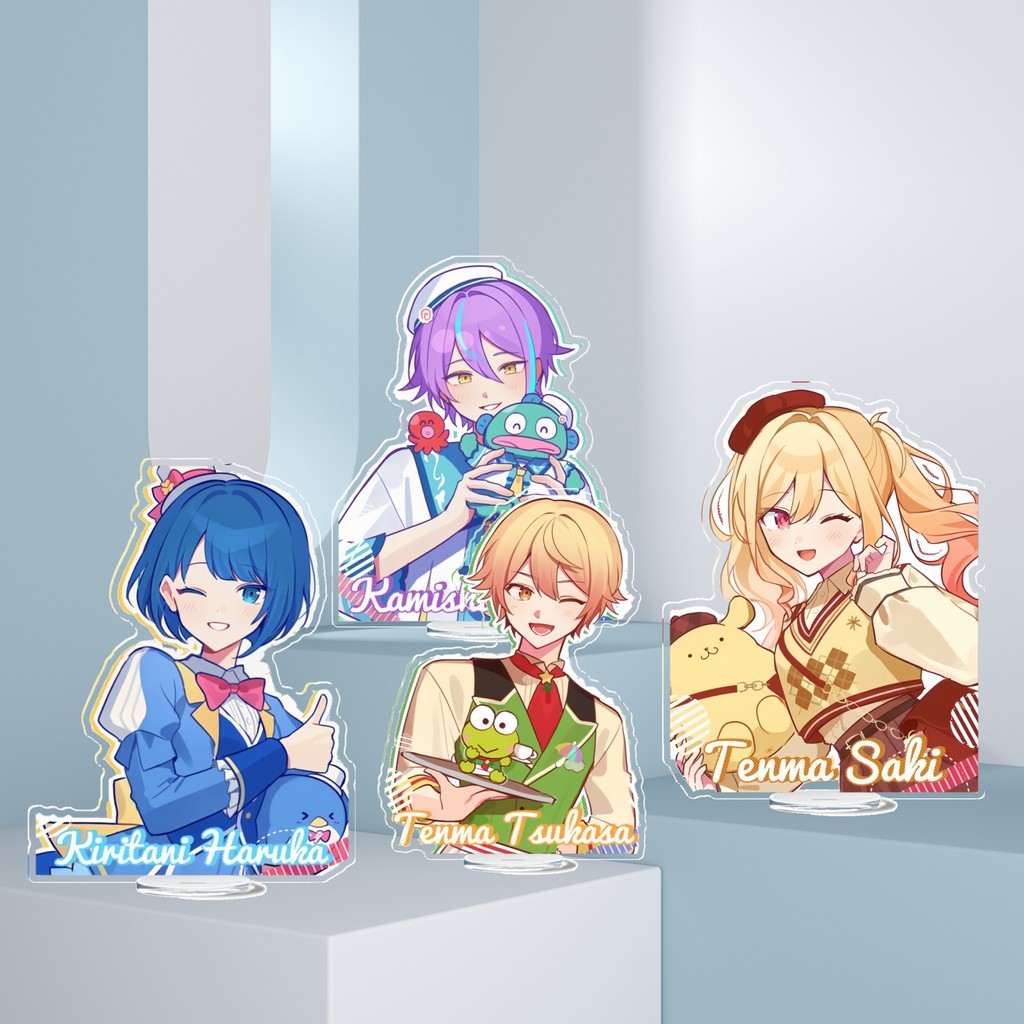 Kamishiro Rui Asahina Mafuyu Standing Anime KeyChain Tenma Tsukasa Men Key Chain for Women Figure Ac