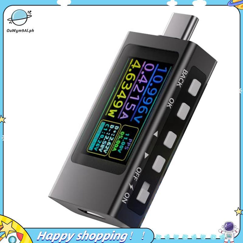 [ouwym9al] Máy kiểm tra dòng điện điện áp kỹ thuật số KOWSI Loại C Máy kiểm tra dòng điện USB C