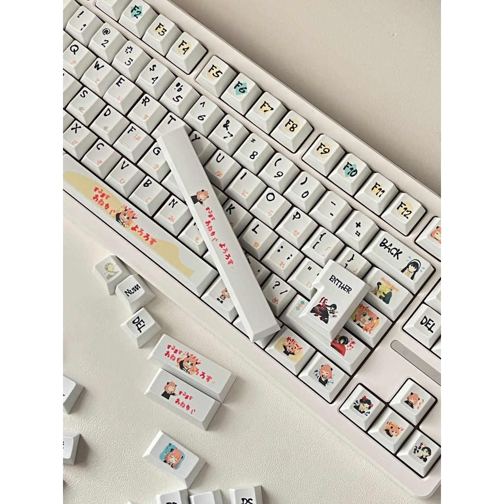 Star Sea Aniya Keycap Ban Đầu Nhà Máy Chiều Cao Chất Liệu pbt Trọn Bộ Cô Gái Dễ Thương Keycap Trà Đe