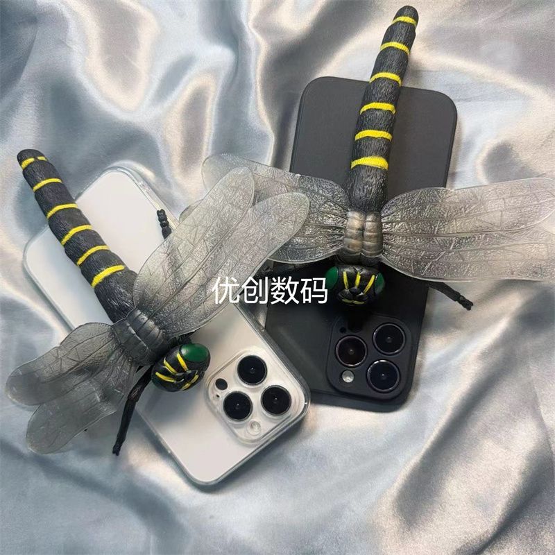 Iphone17Promax 16ProMax 15ProMax Mô phỏng Spoof Stereo Dragonfly Thích hợp cho Apple 16 15 Ốp điện t