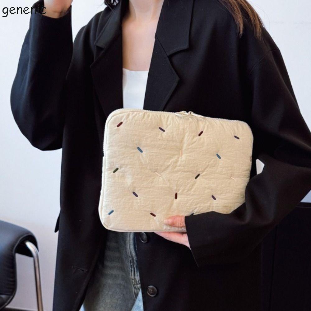 Túi đựng máy tính bảng GENENIC, Túi đựng Laptop nhẹ phong cách Hàn Quốc, Túi đựng máy tính mềm mại chống sốc dễ thương cho bé gái / quý cô / nữ