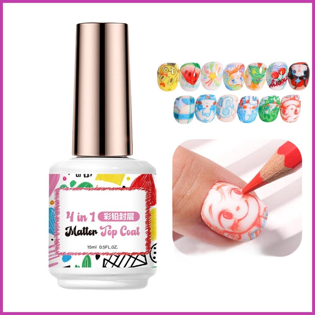 Móng Tay Nghệ Thuật Top Coat Matte Lâu Dài Làm Móng Tay Matte Top Coat Cho Gel Móng Tay Cho Người Mớ