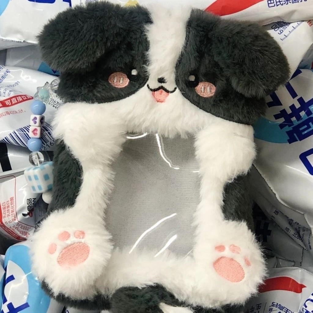 Ins Cùng Phong Cách Border Shepherd Card Holder Dễ Thương Sang Trọng Chó Con Thẻ Ảnh Hộp Đựng Ảnh Th