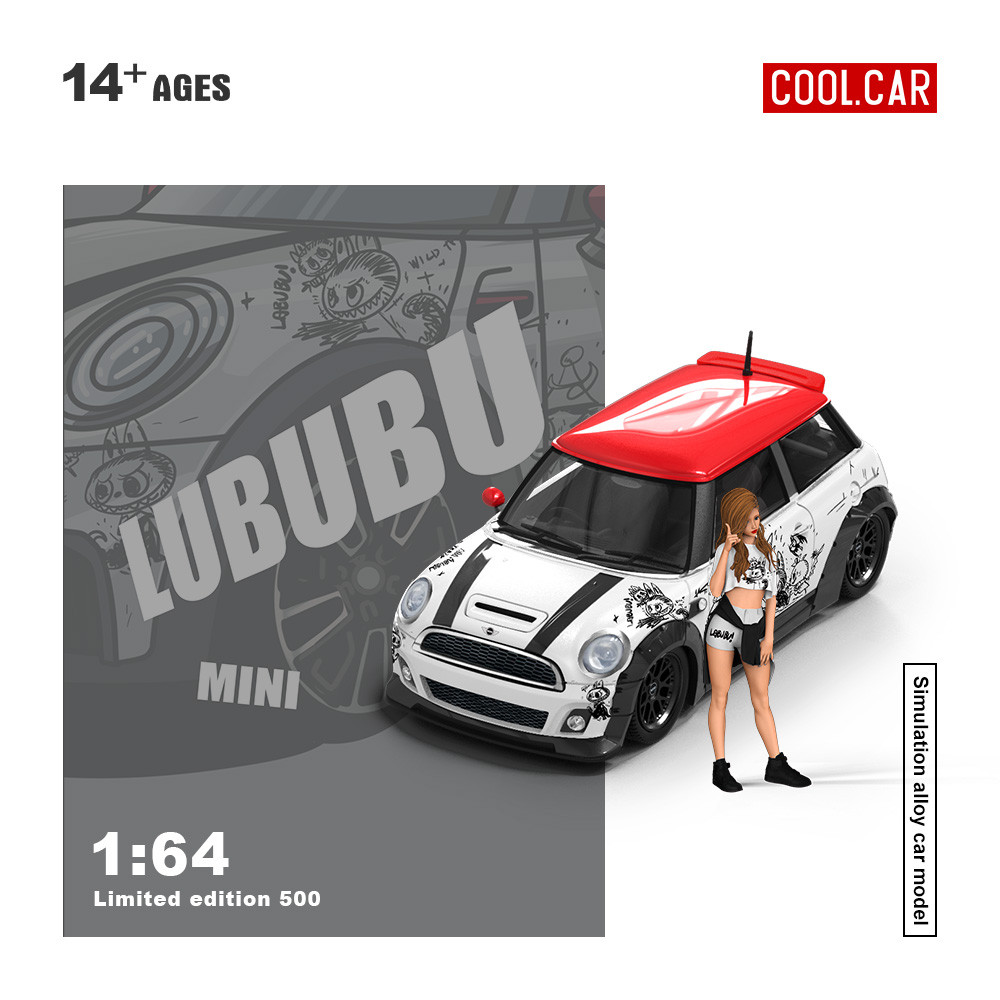 [ORDER] Mô hình xe COOL CAR 1:64 mini-LUBUBU-doll version CC643641