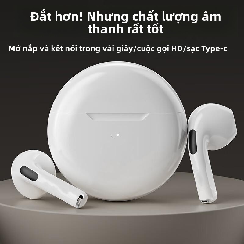 Tai nghe Bluetooth Pro6, Âm thanh nổi không dây đích thực J6, Cuộc gọi HD 5.3, Tai nghe chơi game ha