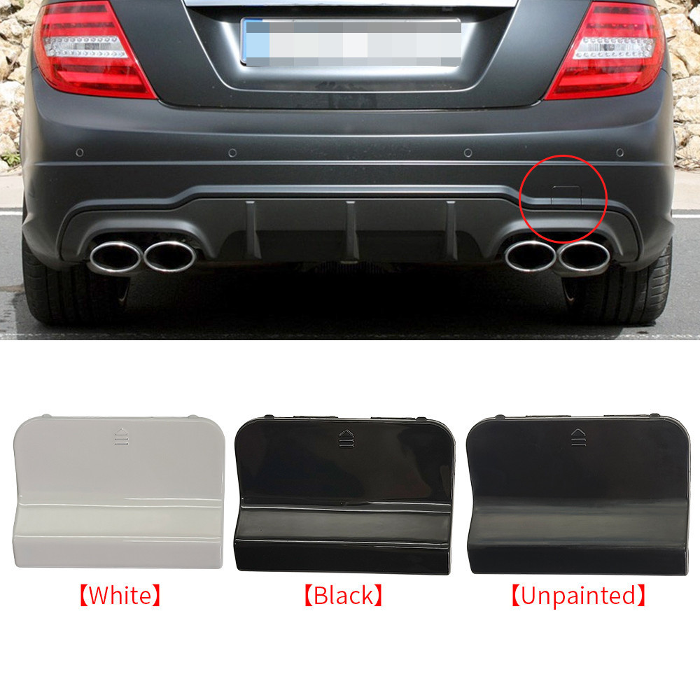 Dành Cho Xe Mercedes W204 Đen Xe Phía Sau Kéo Bao Ốp Lưng Kéo Mắt Nắp Dành Cho Benz C200 C250 C300 C