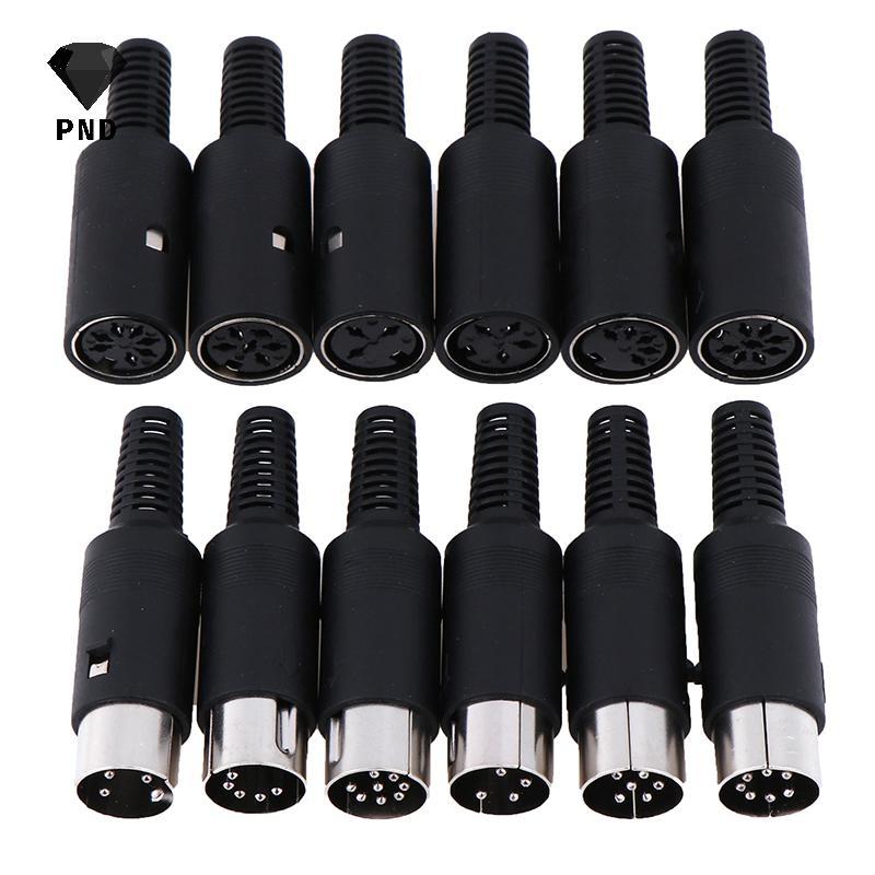 PND DIN Plug Soet Connector 3 / 4 / 5 / 6 / 7 / 8 PIN Nam / Nữ Khung Xe Cáp Gắn raoog